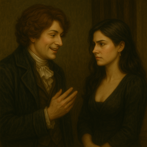 Vesper (Disguised) Talking to Lady Freyla