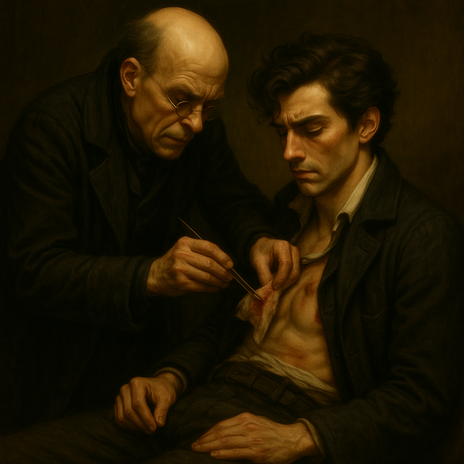 Dr. Finklebottom heals Vesper