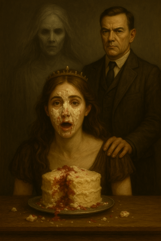 Rolan Wott's daughter, upset after having her face shoved in the cake