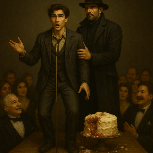 Vesper gives a speech about Rolan Wott, with Hex supporting