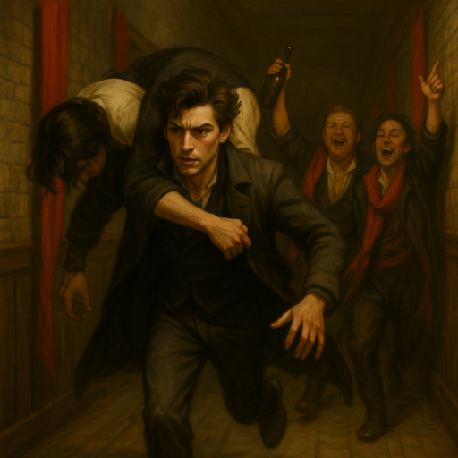 Vesper carries a wounded member of the Ghostfang Pack