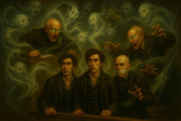 Spirits swarm the courtroom