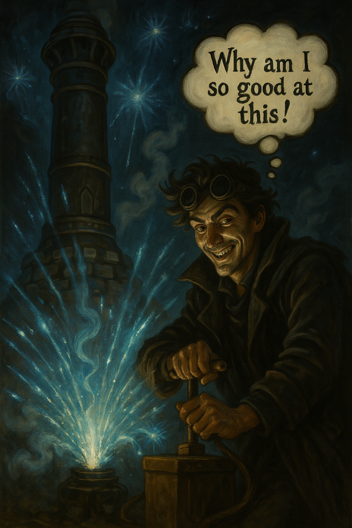 Vesper psychs himself up and detonates the second barrier pylon