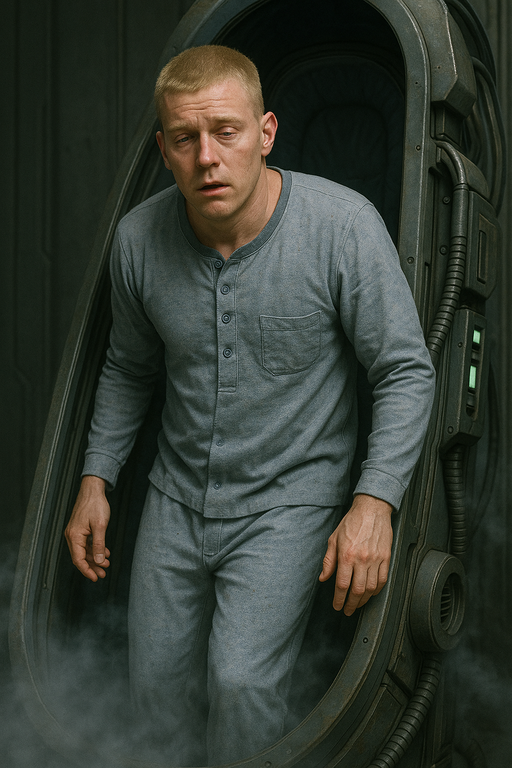 Carnoc emerges from sleep pod