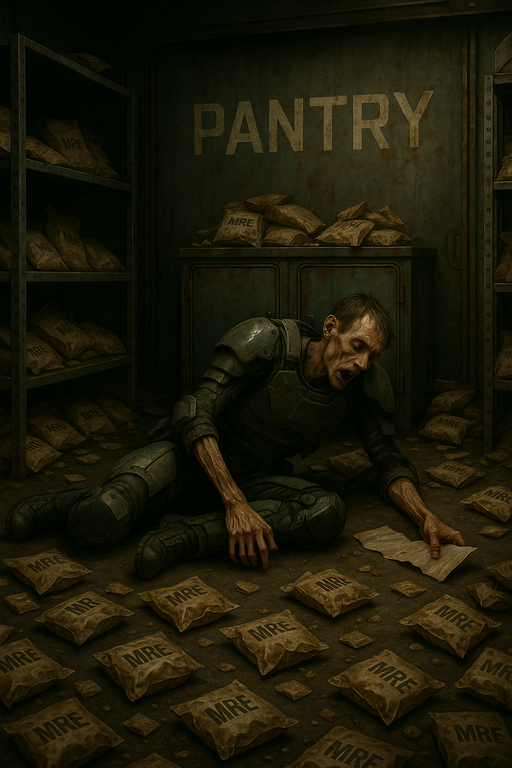 2nd LT Lange's body in Greta Base Pantry