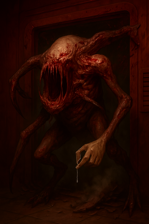 The wounded Carc enters the Cryo Vault