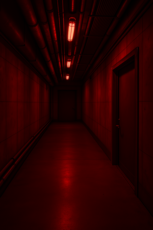 Hallway leading to Dr. Edem's lab
