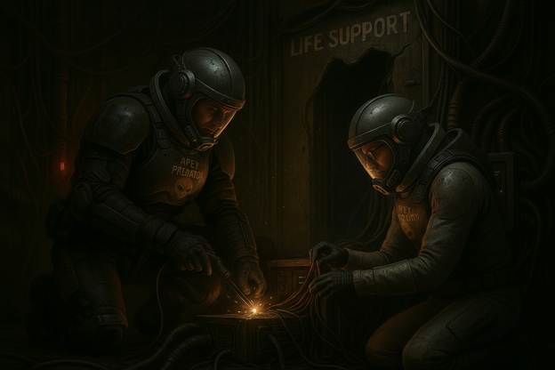 Zeke and Murderbot fix the processing plant