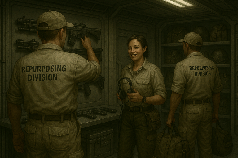 Repurposing Division collects company items
